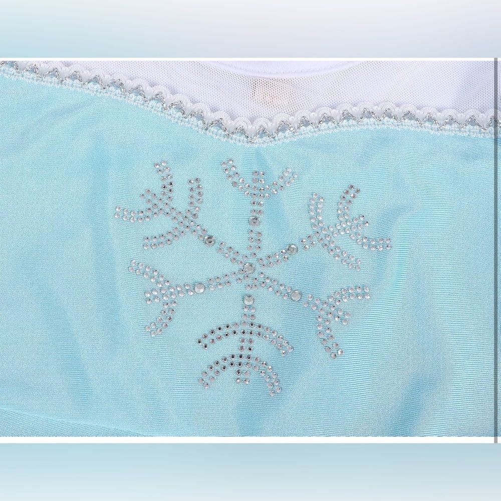 Kids Ice Princess swim Costume Blue and White size 140 - Picture 5 of 12